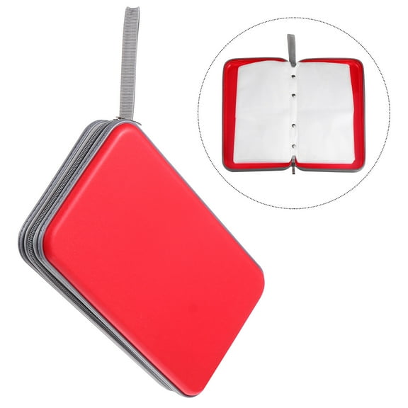 Omeite 80 discs CD package plastic CD box (red)