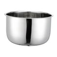 thumbnail image 1 of Tnarru Rice Cooker Inner Container Stainless Steel Thickened Sturdy Round Reusable Non Stick Pot Inner Kitchen Gadgets for Household 4 L, 1 of 8