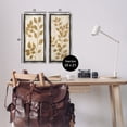 thumbnail image 4 of Stupell Industries Distressed Natural Leaves Floral & Botanical Painting Gray Floater Framed Canvas Art Print Wall Art, 11 x 25, Set of 2, 4 of 10