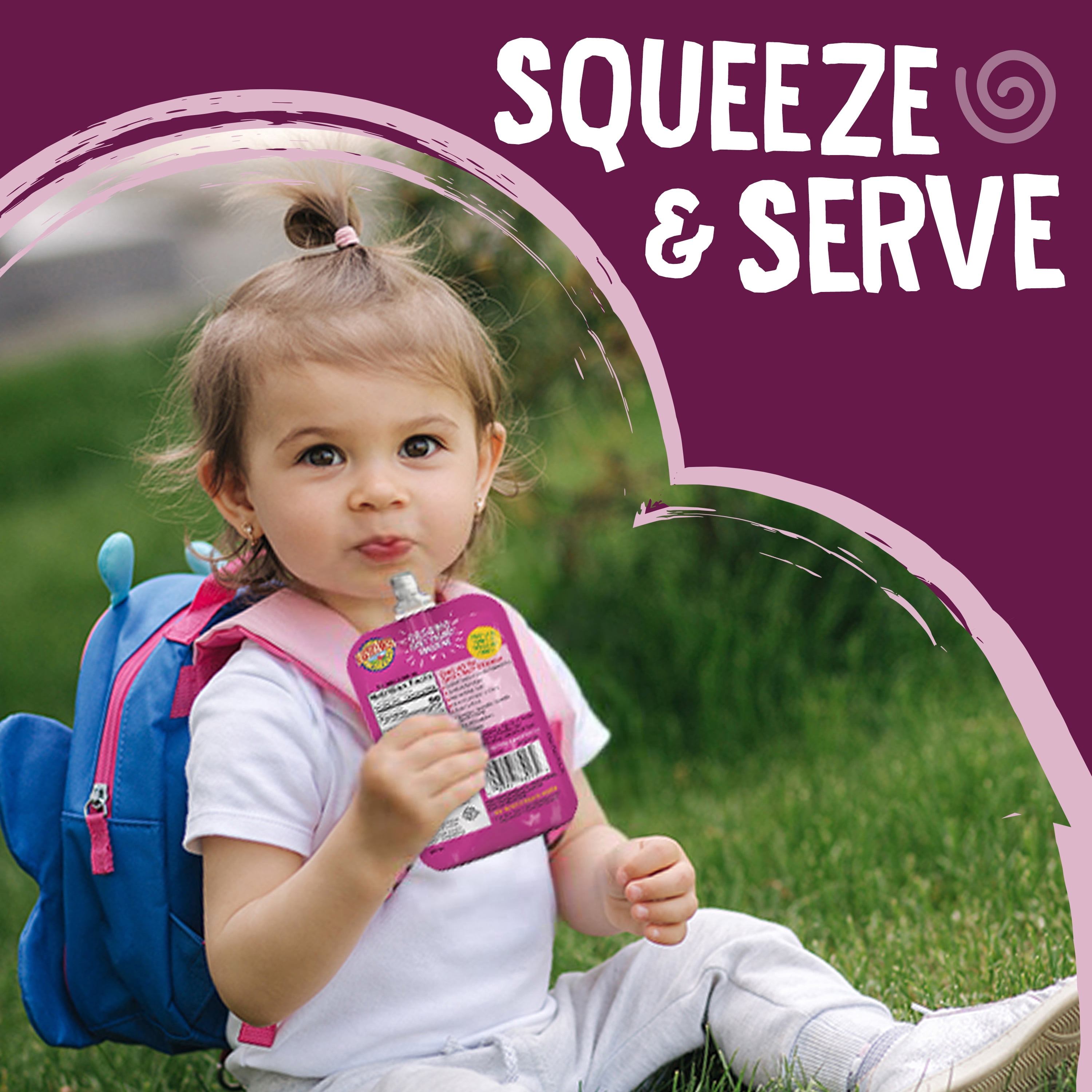 (12 pack) Earth's Best Organic Fruit Yogurt Smoothie Toddler Food, Mixed Berry, 4.2 oz Pouch