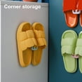thumbnail image 4 of POINTERTECK 3Pcs Slippers Rack Punch-free  Strong Load-bearing  Self-Adhesive  Wall Mounted  Slippers Drainage Rack for Home Supplies, 4 of 8