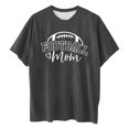 thumbnail image 5 of Tops Cortos para las Mujeres, Doble Cara Impreso Cuello Redondo Gota Hombro Camiseta, Top Estirable Casual, 5 of 5