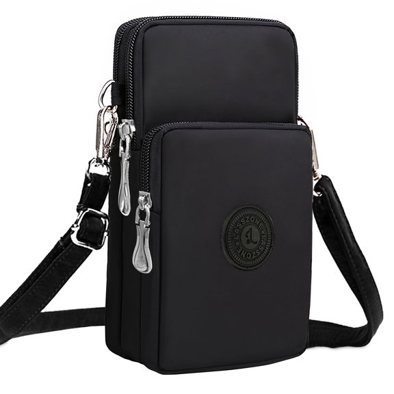 KXF Women Waterproof Nylon Cell Phone Crossbody Purse with Wristlet Shoulder Strap for Daily Use