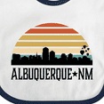 thumbnail image 4 of Inktastic Albuquerque New Mexico Skyline Boys or Girls Baby Bib, 4 of 4