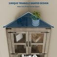 thumbnail image 6 of 67" Farmhouse Corner Cabinet with Lights Tall Corner Storage Cabinet with Glass Door Wooden Storage Organizer  for Living Room, Kitchen, Bathroom,, 6 of 9