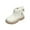 White, variant on vokkrv Girls Ankle Boots Kids Slip On Chelsea Wedge Booties for Toddler Little Kid Big Kid