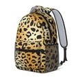 thumbnail image 2 of Leopard Print Backpack for School,Cute School Bag,Schoolbag with Adjustable Shoulder Straps & Padded Back,15.3"x11"x6.7", 2 of 4