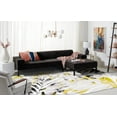 thumbnail image 3 of SAFAVIEH Skyler Bosworth Leaves Area Rug, Black/Green, 4' x 6', 3 of 9