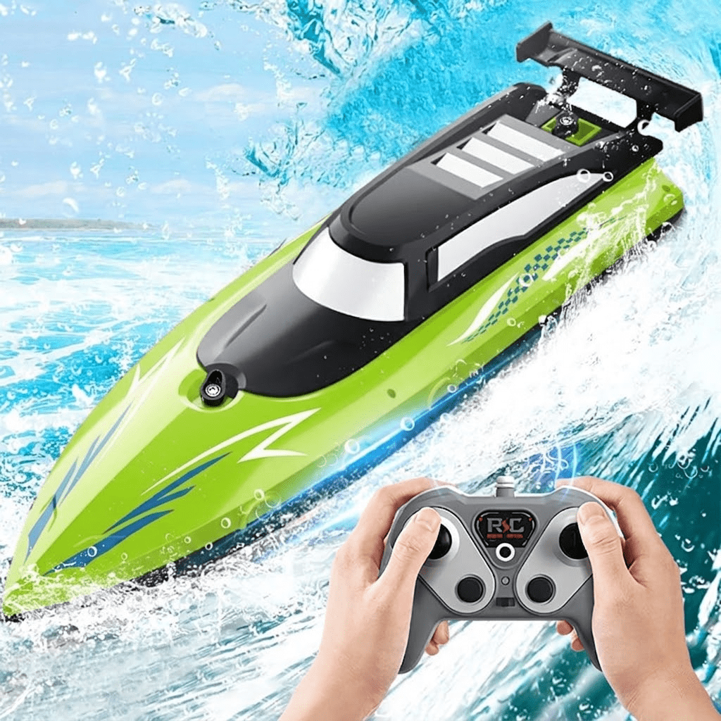 Tigozz RC Boat, 2.4GHz High Speed Remote Control Water Toy for Kids Boys and Adults, Racing Speedboat for Pools and Lakes