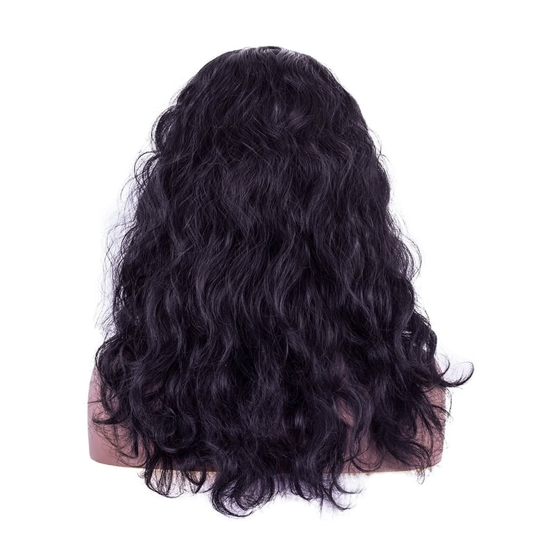 NEW Long Thick Curly Black Heat Resistant Wig Lace Front Wigs For Women Long Curly Wavy Wig Thick Natural  main image 2