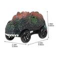 thumbnail image 2 of Dinosaur Playset Dinosaur Car Track For Car Race Play 9x5.5CM Cartoon Shape Electric Toy 1Pcs, 2 of 5