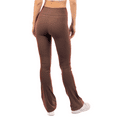 thumbnail image 4 of Flare Yoga Leggings with Pockets 28" High Waist Super Soft Stretchy Workout Yoga Pants Brown 1X, 4 of 4