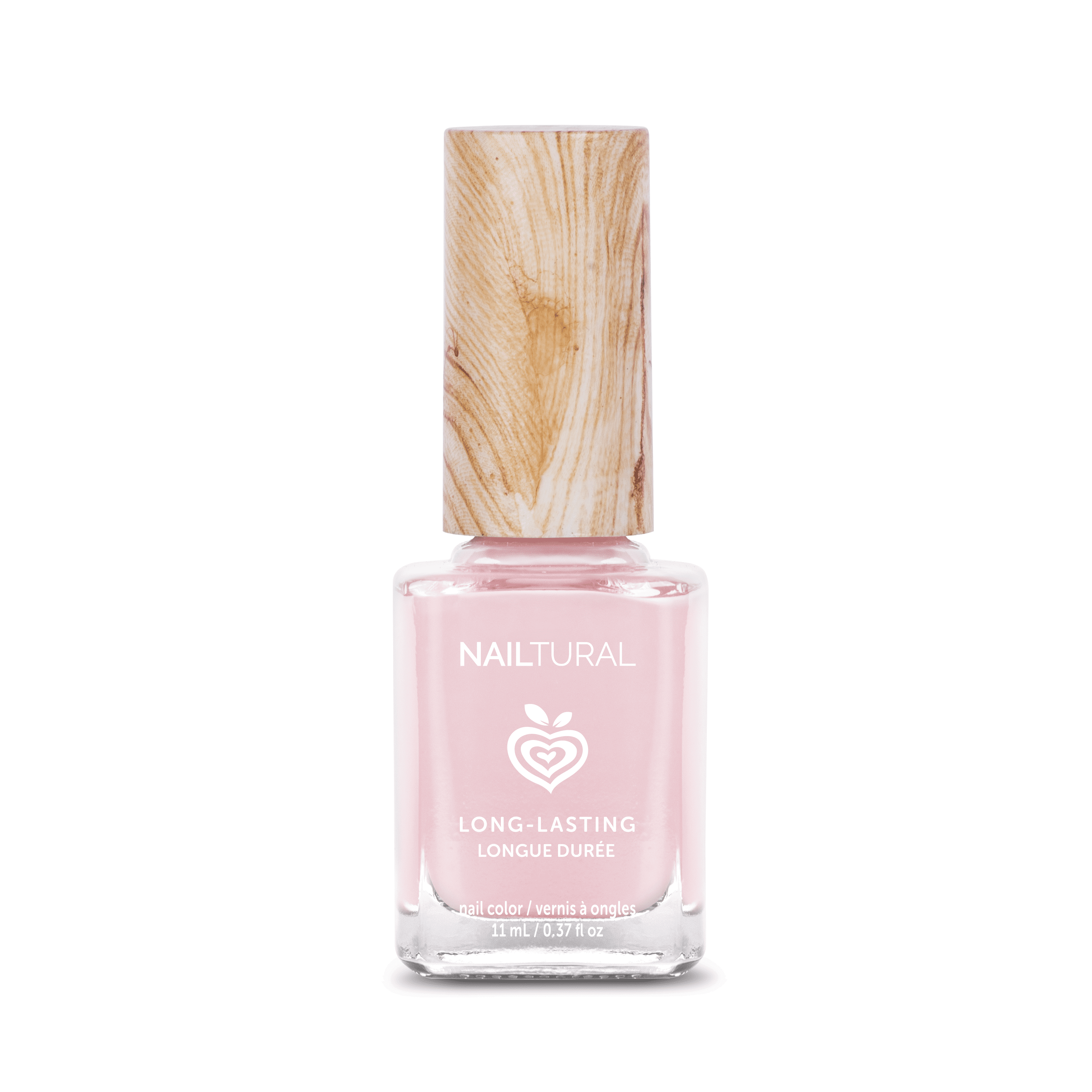 Nailtural Natural Vegan Nail Polish Color, Peaceful Peony, Pink