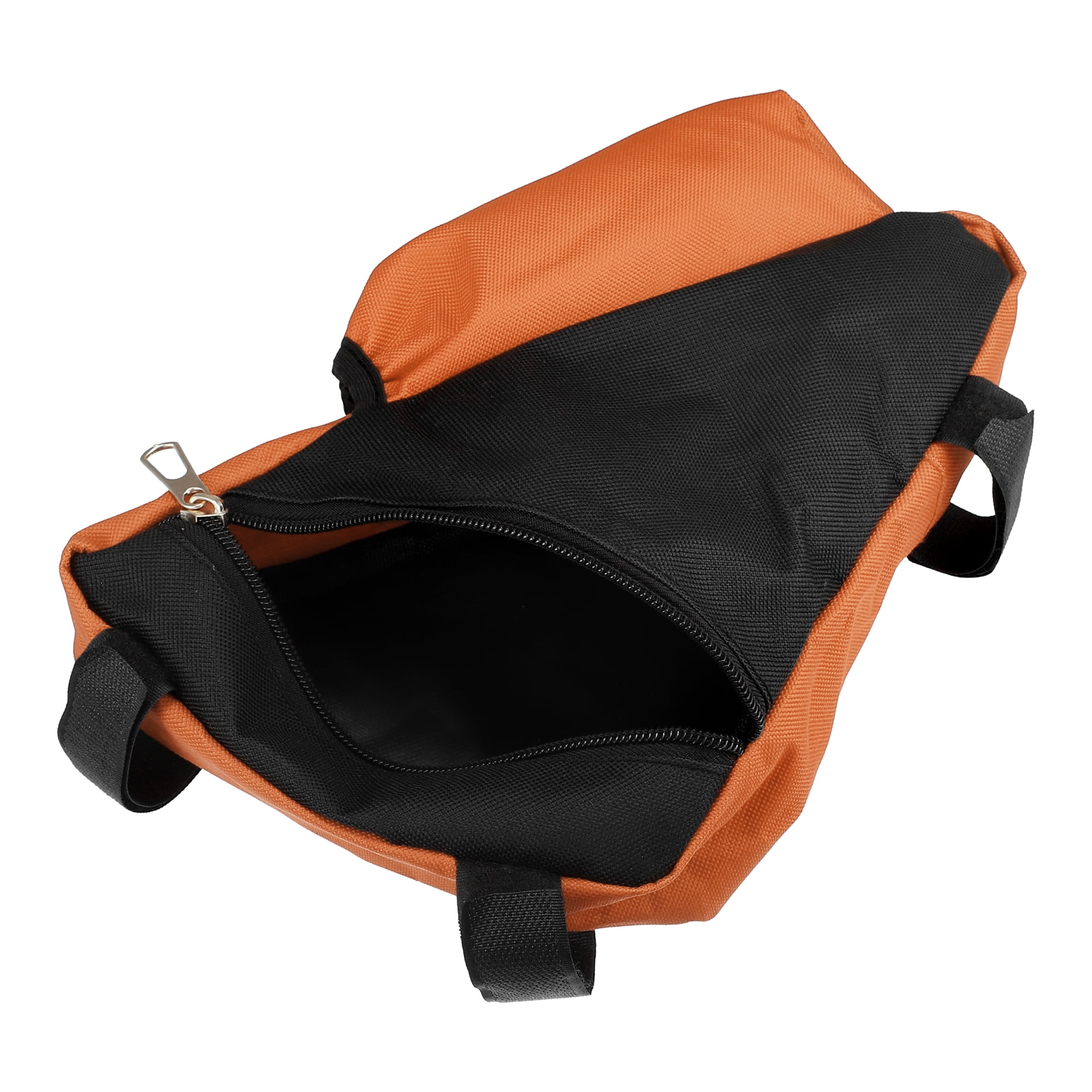 Unique Bargains Bike Triangle Frame Bag with Bottle Holder Cycling Storage Bag Orange