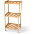 thumbnail image 5 of Kinbor 3-Tier Bamboo Shelf Utility Storage Shelf Bamboo Shelf Stand Multifunctional Bookcase Plant Flower Stand, Natural, 5 of 9