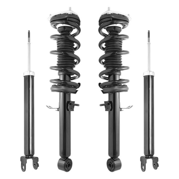 Unity Automotive Front & Rear Complete Strut Assembly Shock Kit Fits 2009-2013 Infiniti G37, 4-11405-255090-001