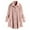 Pink, variant on Women's Fleece Comfy Coats Hooded Long Sleeve Jackets Casual Loose Turndow Collar Button Cardigan Winter Warm Soft Velvet Sweaters 2025 Trendy