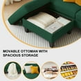 thumbnail image 2 of Pingliang Home Living Room Furniture Set,Sectional Sofa Couch with Storage Ottoman and Accent Chair and Loveseat,L Shaped Couch Modern Linen Sofa 6 Seater Set with Side Storage Pockets, 2 of 7