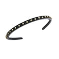 thumbnail image 1 of DIADEMA NEGRA CLÁSICA PROFUSAMENTE DECORADA CON TACHUELAS DE PEDRERÍA, 1 of 3