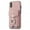 Pink, variant on Compatible with iPhone XS/X Card Slot Back Case, 360 Degree Rotatable Ring Stand Plating Button PU Leather Support Magnetic Car Mount Phone Case Cover for iPhone XS/X, Pink