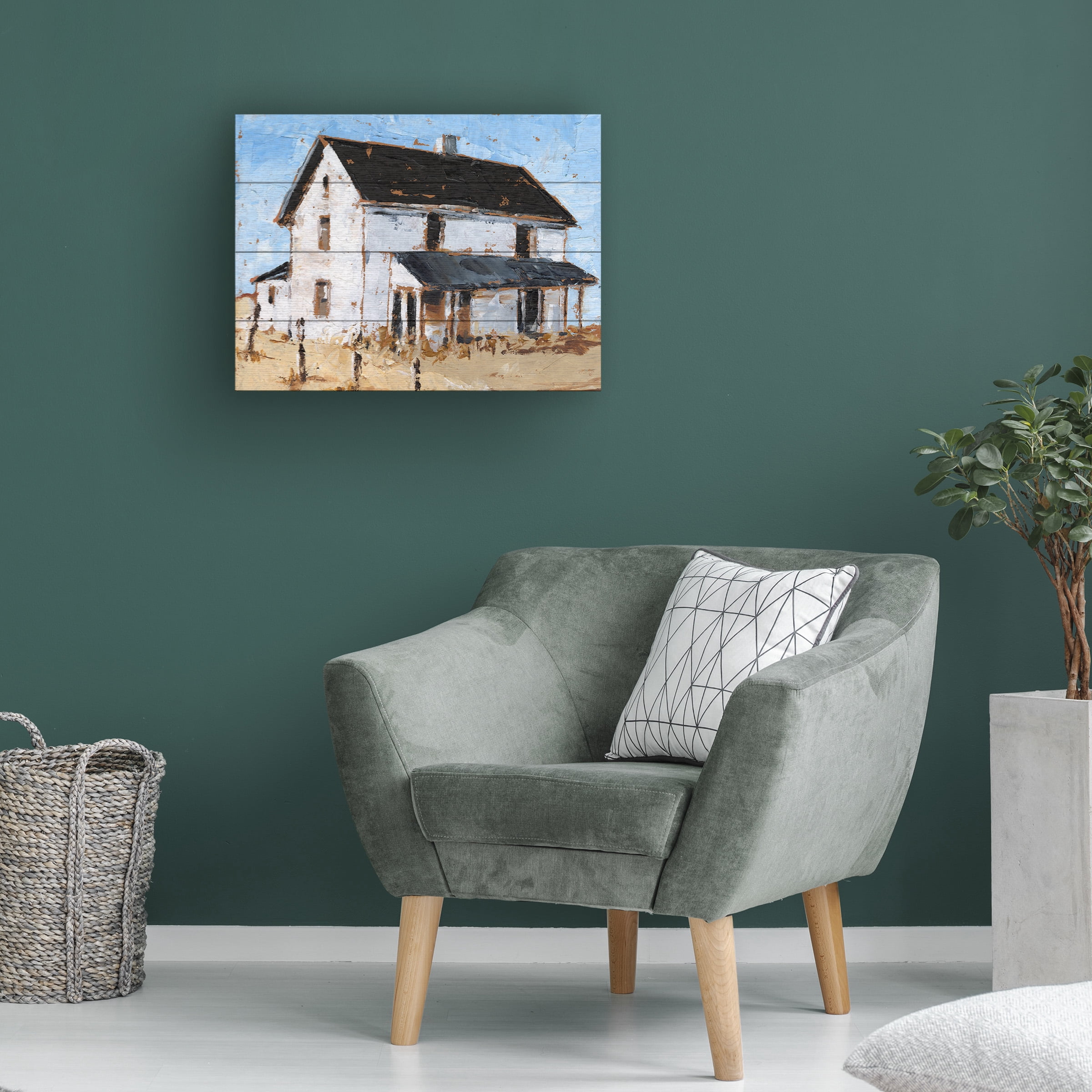 Ethan Harper 'Abandoned Farmhouse I' Wood Slat Art 12x16