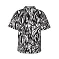 thumbnail image 3 of Balery Zebra Print Men's Hawaiian Shirts Short Sleeve Beach Shirt Relaxed Fit Vacation Button Down Shirts-Medium, 3 of 9