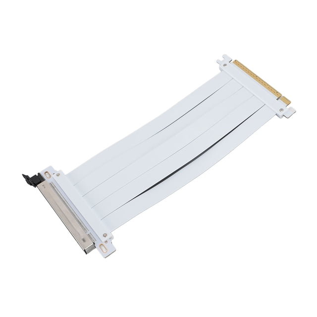 PCIE 5.0 X16 Riser Cable High Speed Flexible GPU Extension Adapter Suitable for RTX4090 RX8900 White
