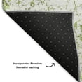 thumbnail image 6 of HomeRoots 651066 5 x 8 ft. Green & Ivory Abstract Transitional Washable Machine Made Rectangle Area Rug with UV Protection, 6 of 8
