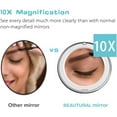 thumbnail image 4 of BEAUTURAL 10X Magnifying LED Lighted Makeup Mirror, 4 of 5