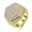 CR6132 gold, variant on Titanium Wedding Band for Men Comfort Fit CZ Engagement Ring Father’s Day Gift With White Gift Box Packaging