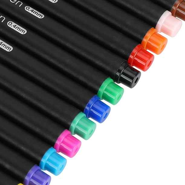 Qiilu 0.4mm Fin Point Coloré Crayons de Dessin Marqueurs de
