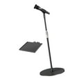 thumbnail image 1 of MERIGLARE Support de Micro de Sol Réglable Compact avec Base Ronde pour Scène Extérieur Chant avec Plateau de Support, 1 of 9