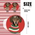 thumbnail image 2 of Cute Dachshund Wearing Christmas Sweater - Christmas Ornament Xmas Keepsake Ceramic Ornaments Holiday Decorations for Tree Christmas Gift Ideas 2.95in, 2 of 6