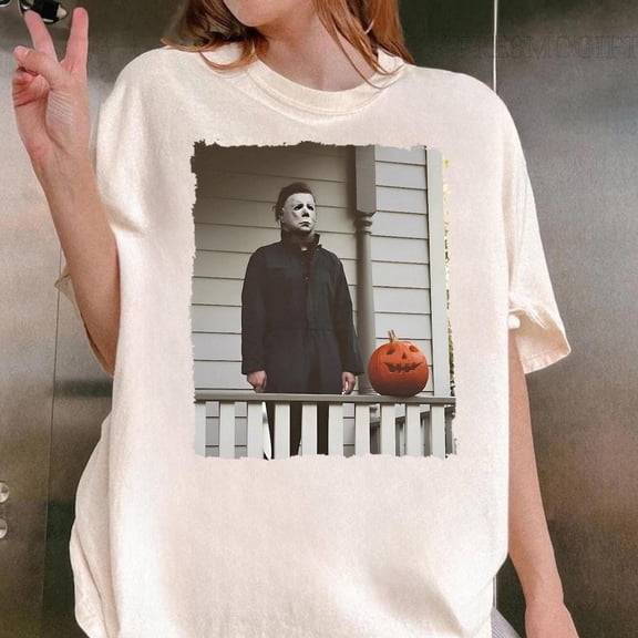 Vintage Horror Movie Halloween Shirt, Michael Myers Tee, Friday 13th T-Shirt, Horror Movie Shirt,White Color,Size 2XL
