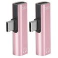 thumbnail image 4 of 2Pcs 2 In 1 TypeC To 3.5mm Assist Audio Cable Wire  Headset Distributor Adapternoir Noir  Portable Power Banks, 4 of 8