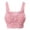 H19-Pink, variant on VFRGHD Sports Bras For Women Seamless Lace Bralettes Crop Tank Top Sports Bra With Front Lace Cover Athletic Classic Brassieres Everyday Sports Bras