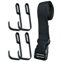 ELAYARD 5Pcs Outdoor Tree Stand Strap Hooks Black Metal Hanging Holders for Hunting Accessories