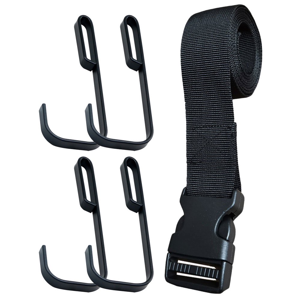 ELAYARD Tree Stand Strap Hooks Black Metal 5Pcs Easy Install for Home Use