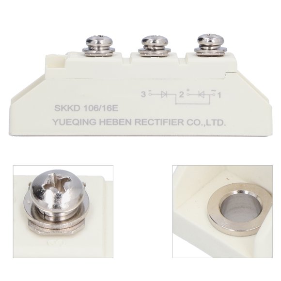 1600V Rectification Module, 106A Bridge Rectifier Hot Swap SKKD 106/16E for Home Appliances for Circuit Control