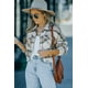 thumbnail image 3 of ABPHQTO Chaqueta corta a cuadros Vintage London para mujer, 3 of 5
