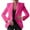 Hot Pink, variant on Mifelio Blazers for Women Elegant Business Office Work Women Lady Solid Button Suit Jacket Coat Outwear Cardigan Coats for Women Dark Blue L