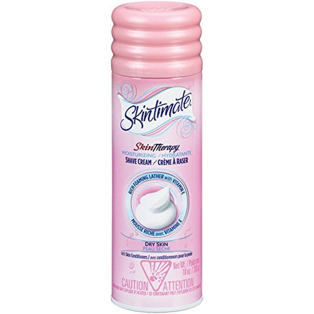 Skintimate Crème de Rasage Hydratante pour les Femmes Peau Sèche avec Vitamine E - 10 Onces (Pack de 12)