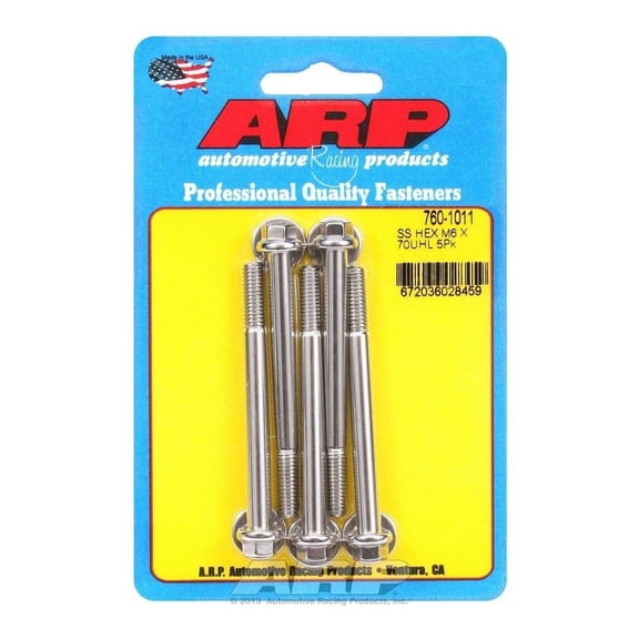 Arp S/S Bolt Kit 6pt 6mm x 1.00 x 70mm