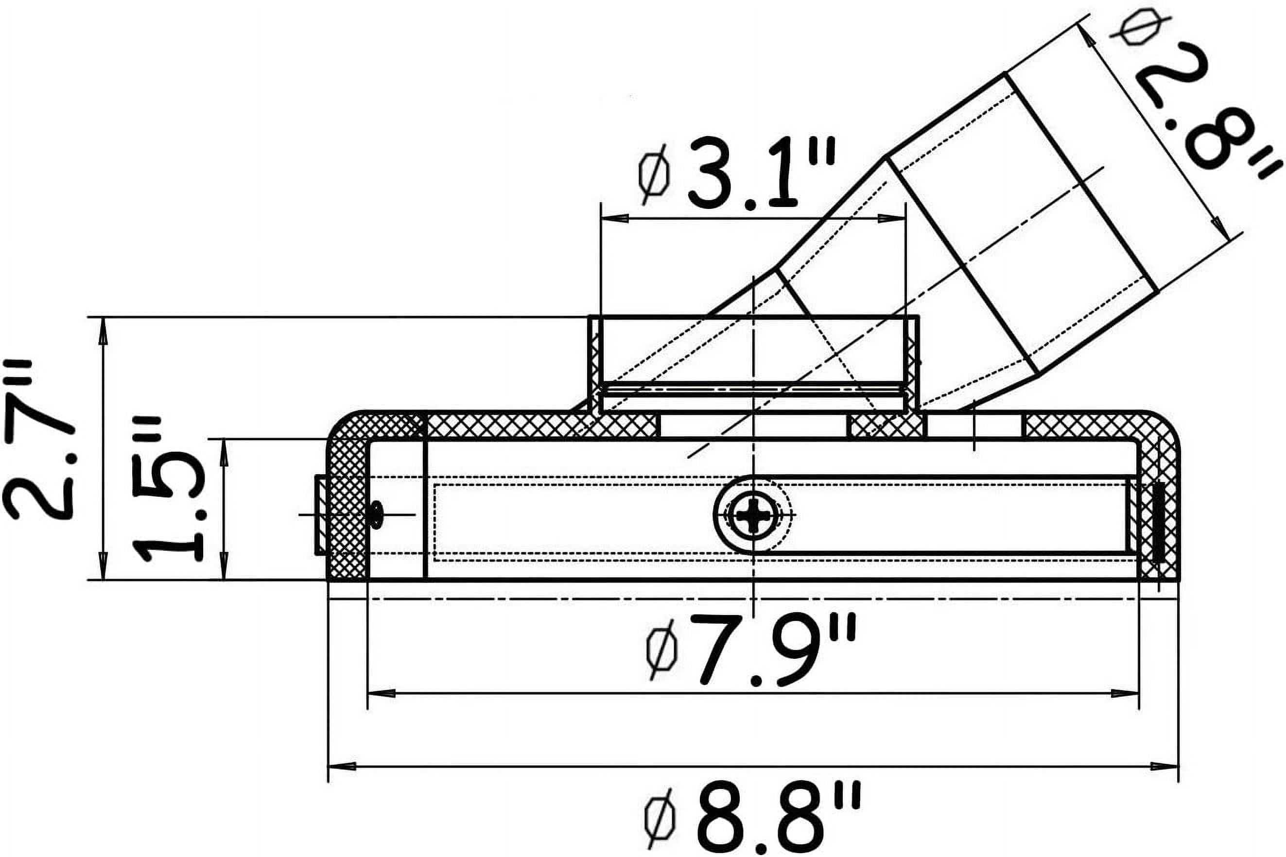 7" Polyurethane Dust Shroud for Angle Grinders & Grinding Wheels