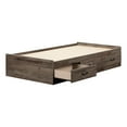thumbnail image 3 of South Shore Ulysses Mates Bed with 3 Drawers, Fall Oak, 3 of 9