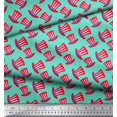 thumbnail image 3 of Soimoi Green Modal Satin Fabric Hat Fashion Print Sewing Fabric Yard 42 Inch Wide, 3 of 3