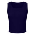 thumbnail image 4 of enyan Plus Size Tank Tops for Women Women's Tank Tops Square Neck Sleeveless Ladies Tank Top Undershirts,Dark Blue,S, 4 of 7