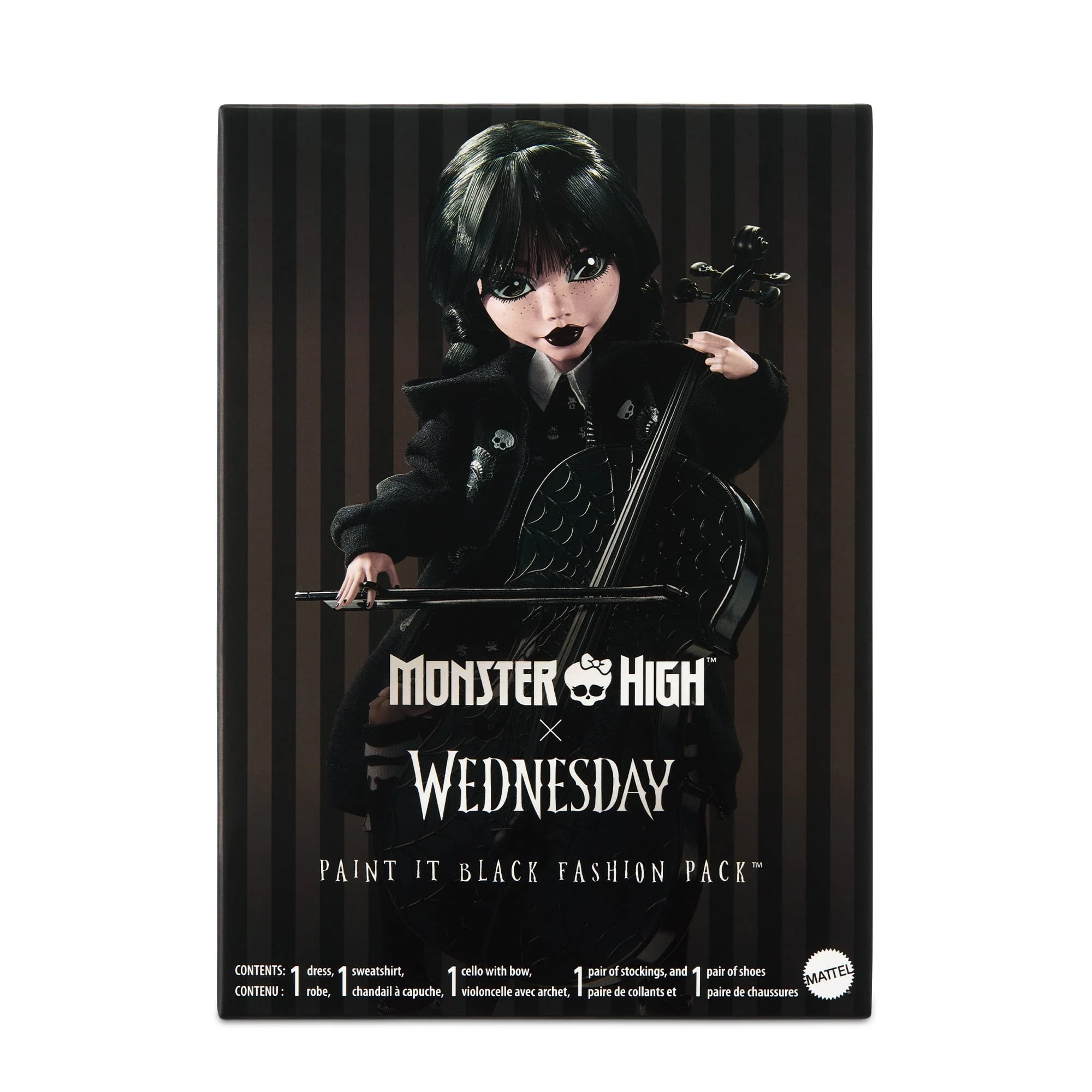 Monster High Wednesday Paint It Black Fashion Pack Exclusive