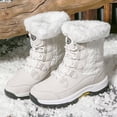 thumbnail image 5 of Dumajo Snow Boots For Women Winter Waterproof Shoes Thickened Faux Fur Lined Frosty Warm Outdoor Boots, 5 of 10
