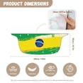 thumbnail image 6 of Uourmeti Brazil Flag Print Women Girl Beach Cover Ups Mesh Sheer Chiffon Wrap Sarong Sheer Bikini Cover Ups Tie Bikini Skirt, 6 of 6